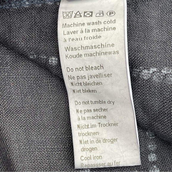 Piazza Del Tempio Navy Linen Maxi dress L - Picture 9 of 9